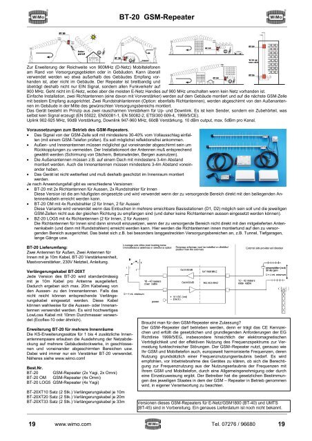 WLAN / WiMAX / LTE / UMTS / GSM / RFID - WiMo