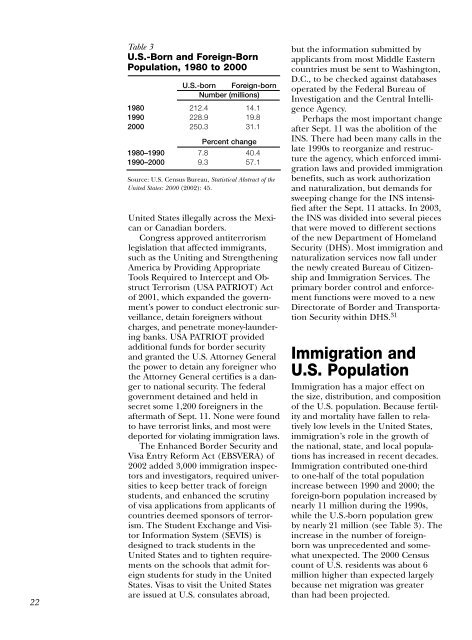 Immigration Shaping America - Population Reference Bureau