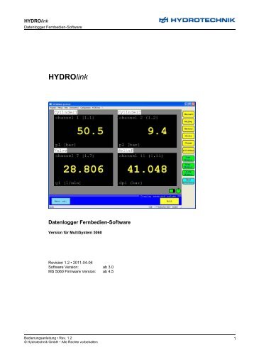 HYDROlink - Hydrotechnik