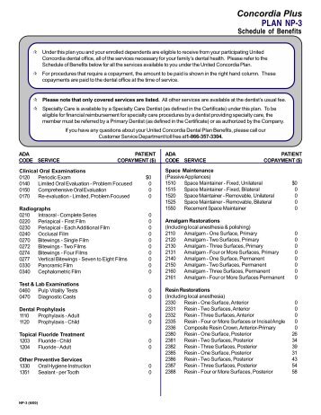 PLAN NP-3 Concordia Plus - United Concordia