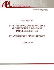 LVCAR-I Convergence Final Report - Modeling & Simulation ...