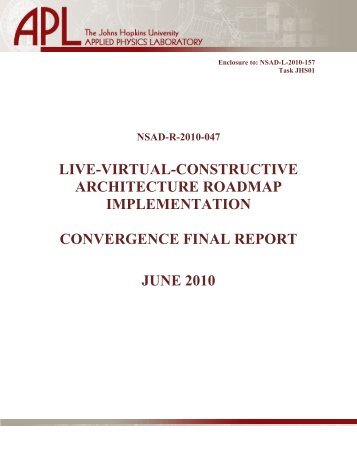 LVCAR-I Convergence Final Report - Modeling & Simulation ...