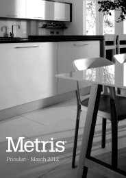 Pricelist - March 2012 - Metris Kitchens