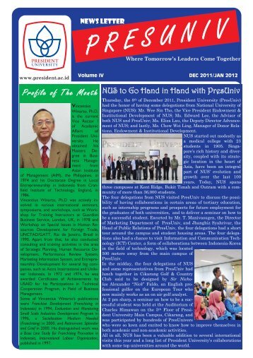 President University NewsLetter-DECJAN OK.ai