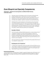 Exam Blueprint and Specialty Competencies - NurseONE