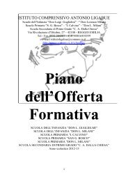 Piano dell'Offerta Formativa 2012/2013 - Comune di Reggio Emilia