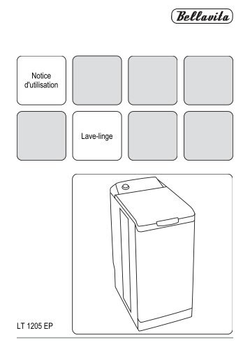 Notice d'utilisation Lave-linge LT 1205 EP - Electro Depot