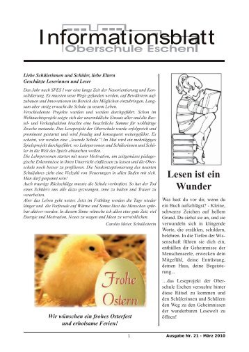 Ausgabe 21.indd - Oberschule Eschen