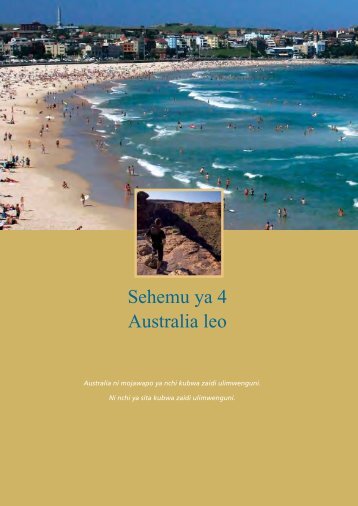 Citizenship resource book - Swahili - Australian Citizenship