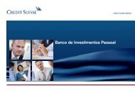 Banco de Investimentos Pessoal - Credit Suisse