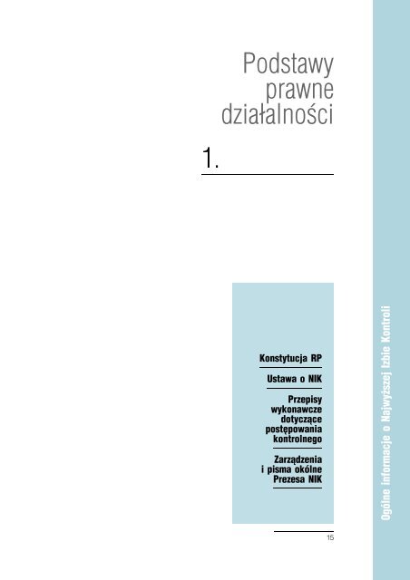 Sprawozdanie z dziaÅalnoÅci NIK w 2003 roku (plik PDF)