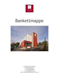 Bankettmappe - Leonardo Hotels