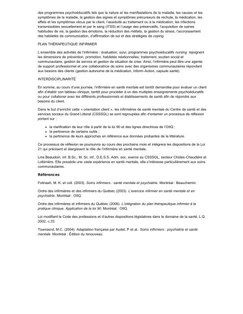OIIQ - Le Cyberjournal de l'ORIICA - Accueil - Ordre des infirmiÃ¨res ...