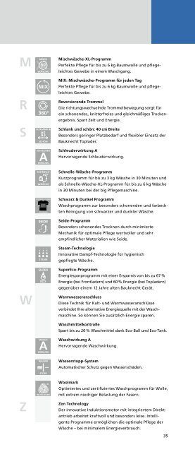 Kaufberater Waschmaschinen/trockner 2010/2011 - Bauknecht