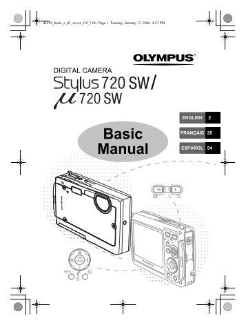 Stylus 720 SW - Manual BÃ¡sico - Olympus