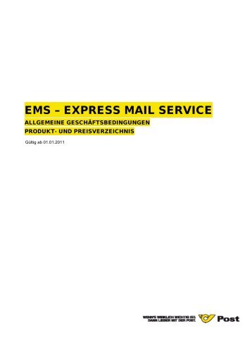 EMS – EXPRESS MAIL SERVICE