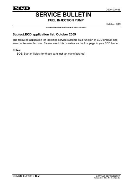 Service Bulletin Omniged Com Service Bulletin Omniged Com