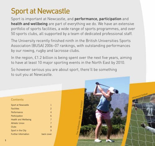 Sport at Newcastle - Newcastle University