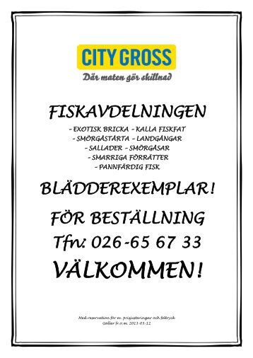 VÃƒÂ„LKOMMEN! - City Gross