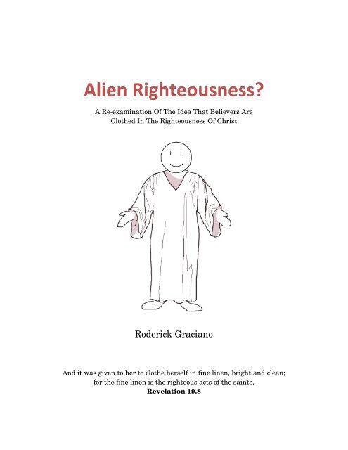 Alien Righteousness? - Timothy Ministries