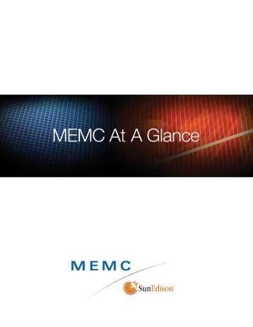 Introducing MEMC - MEMC Electronic Materials, Inc.