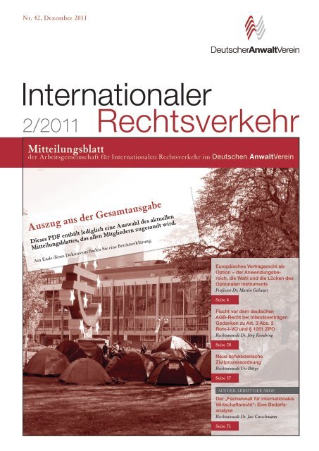download - Arbeitsgemeinschaft fÃ¼r Internationalen Rechtsverkehr
