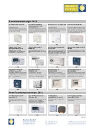 Preisliste Steuer- und Regelgeraete 07-0512-1 - Baumann Enertech