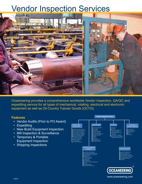 Vendor Inspection Services - Oceaneering