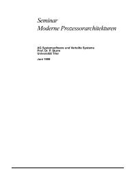 Seminar Moderne Prozessorarchitekturen - Systemsoftware und ...