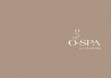 Carte des soins O'Spa By Clarins - Kenzi HÃ´tels