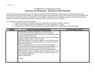 PLANiTULSA Comprehensive Plan Comments and Responses ...