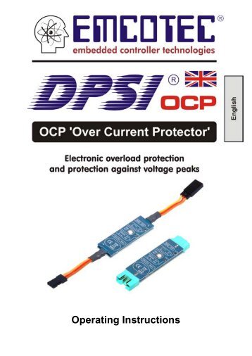 Operating Instructions - Emcotec
