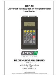 UTP-10 Bedienungsanleitung v2.02 - F+T Service