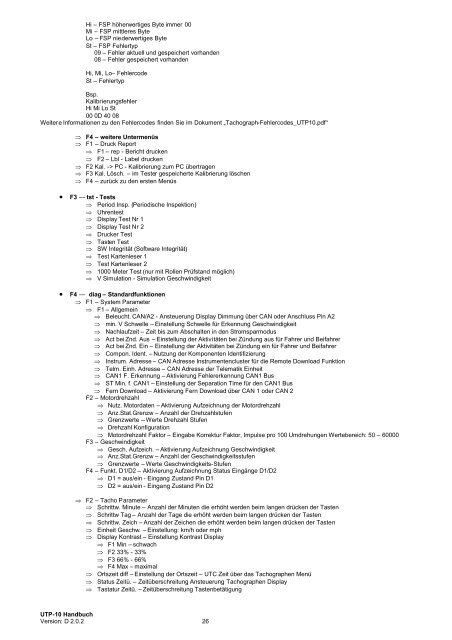 UTP-10 Bedienungsanleitung v2.02 - F+T Service