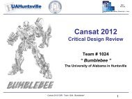 CanSat 2012 Critical Design Review (pdf) - Space Hardware Club ...