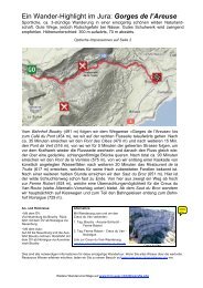 Wanderung durch die Areuse-Schlucht