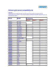 Eminent print server compatibility list