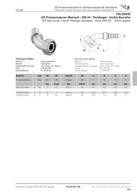 TÃ©lÃ©charger PDF - Paul Forrer AG