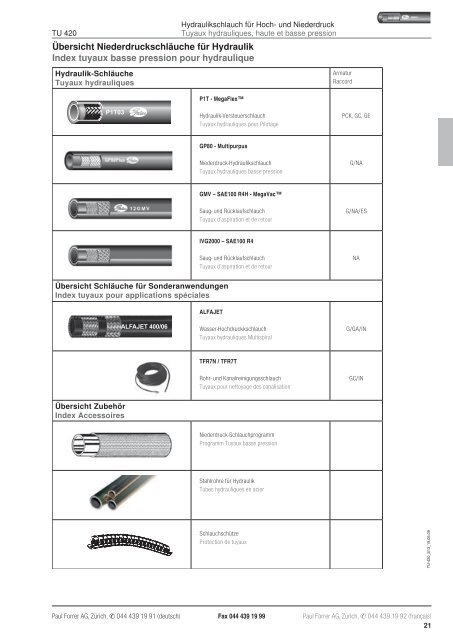 TÃ©lÃ©charger PDF - Paul Forrer AG