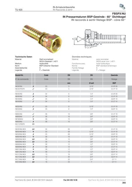 TÃ©lÃ©charger PDF - Paul Forrer AG