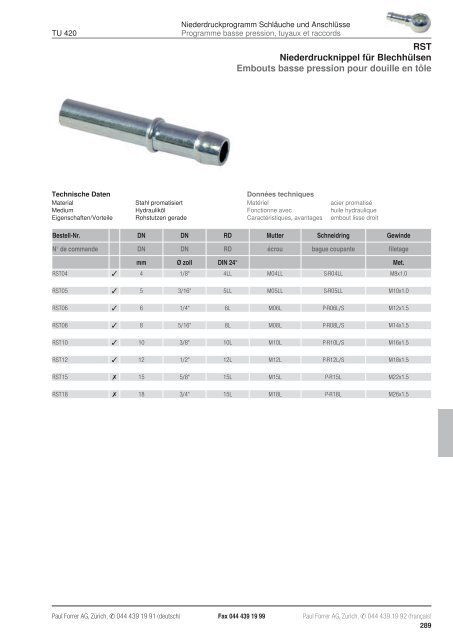 TÃ©lÃ©charger PDF - Paul Forrer AG