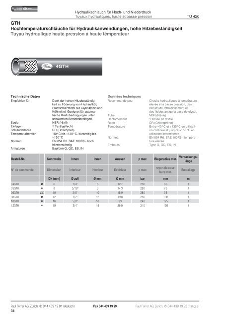 TÃ©lÃ©charger PDF - Paul Forrer AG