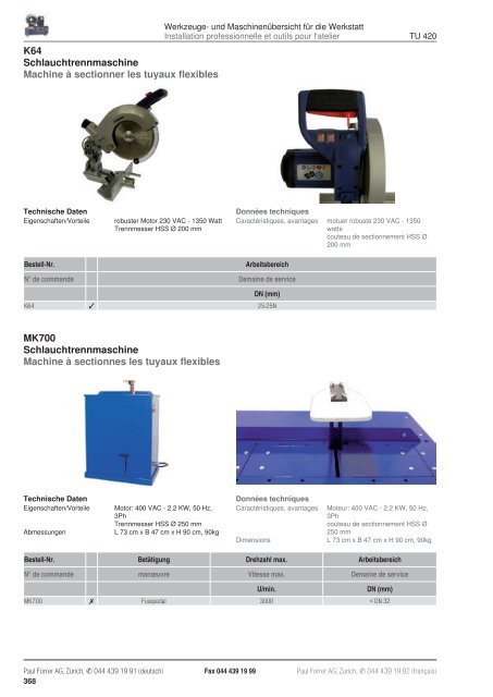 TÃ©lÃ©charger PDF - Paul Forrer AG