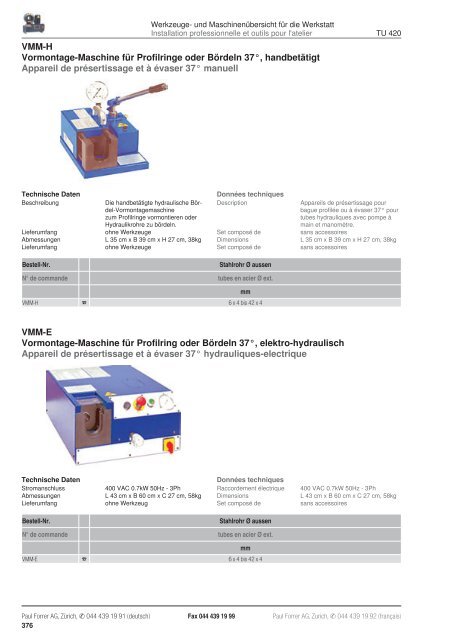 TÃ©lÃ©charger PDF - Paul Forrer AG