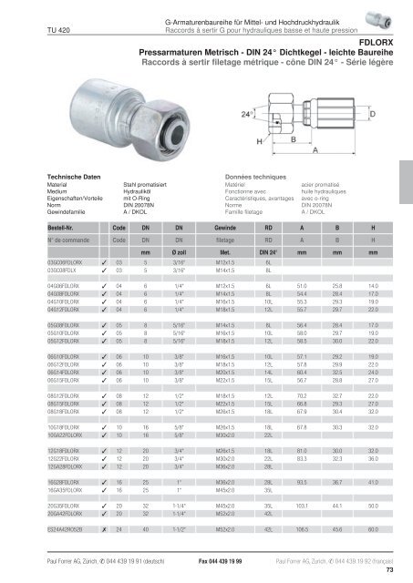 TÃ©lÃ©charger PDF - Paul Forrer AG