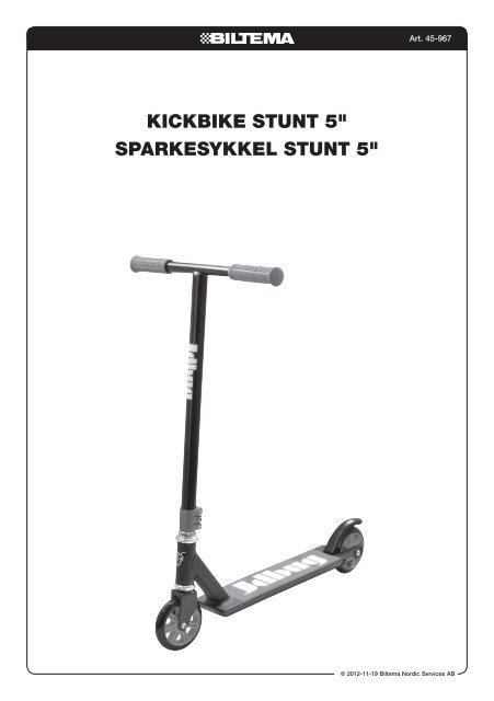 KicKbiKe Stunt 5" SparKeSyKKel Stunt 5" - Biltema