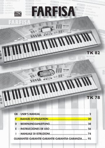 TK 78 TK 82 - Con Farfisa il MADE IN ITALY vince