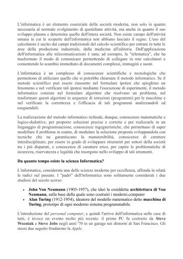 INF_cosa Ã¨ informatica(1).pdf - ITIS Tullio Buzzi