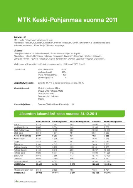 MTK Keski-Pohjanmaa toimintakertomus 2011 [pdf, 3,7 mt]