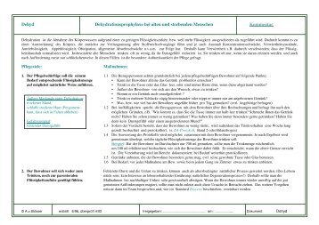 Dehyd - Pflegen mit Konzept - StÃ¶sser Standard